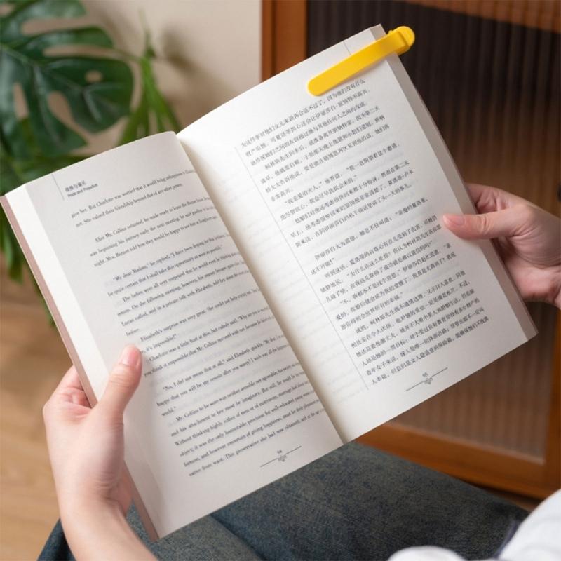 3Pcs Automatic Bookmarks for Men Women Kids Adults Love Books Silicone Book Marks Page Holders Clip for Easy Reading
