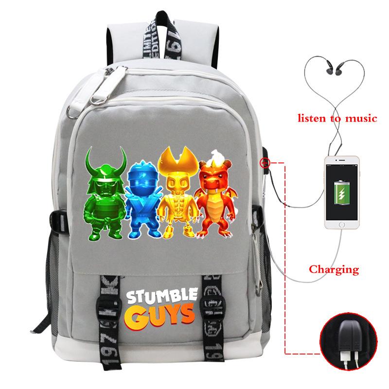 Crash Party Stumble Guys game merchandise junior high school high school high capacity backpack travel bag mountaineering bag