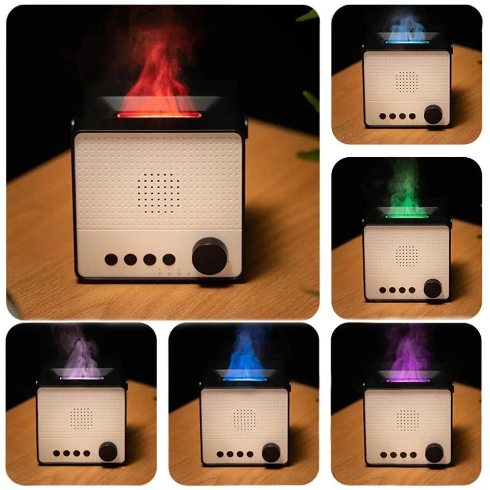 Wireless Colorful Flame Bluetooth Aromatherapy Diffuser – Smart Perfume Dispenser & Humidifier for Home & Bedroom and car