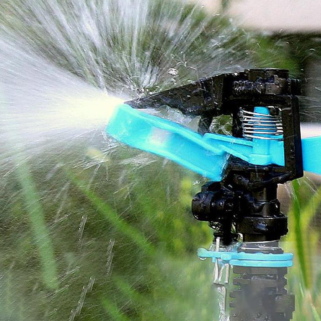 Garten Automatischer Rotierender Rasensprenger Edelstahl Stativ Bewässerungsständer 360-Grad Wasserstrahl Garten Rasensprenger Werkzeug