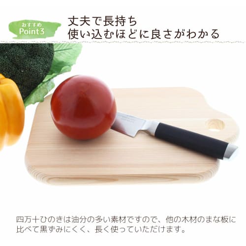 TOSARYU Shimanto Hinoki Tabletop Cutting Board, Square, Small