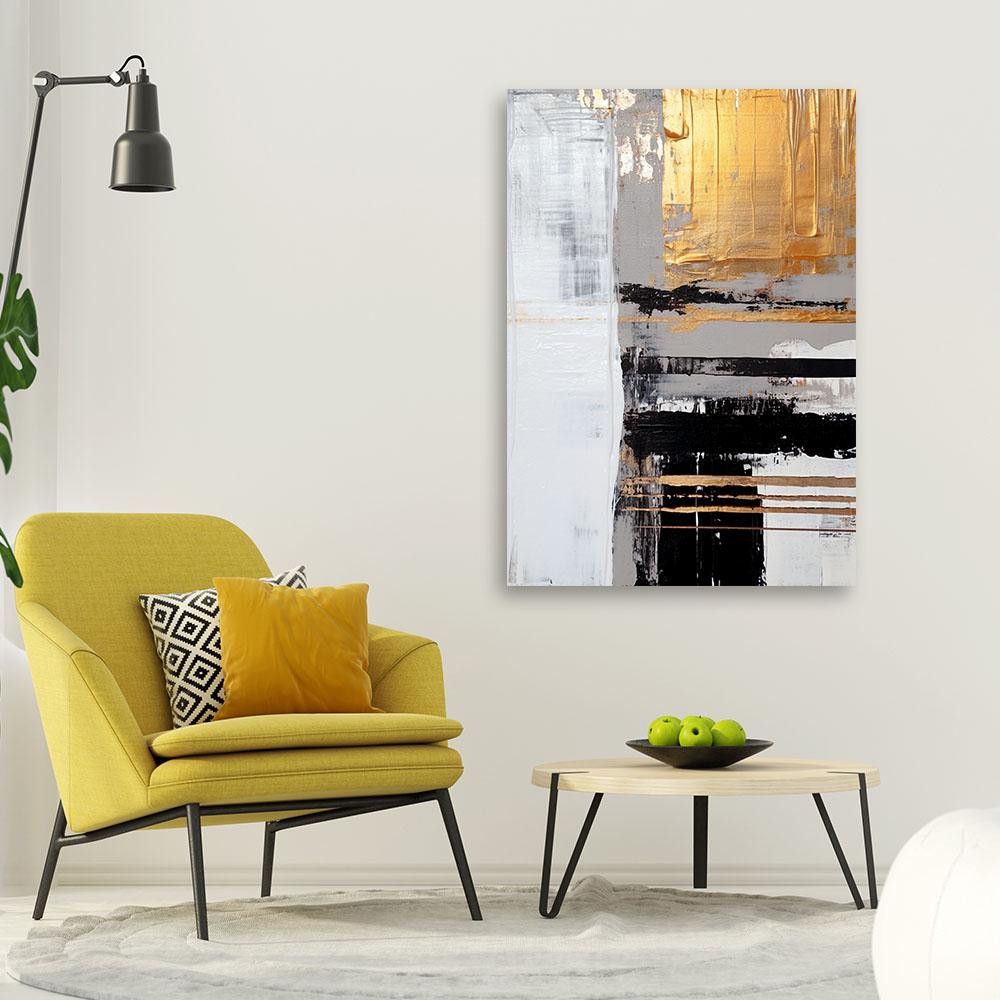 Canvas Print, Golden Abstract