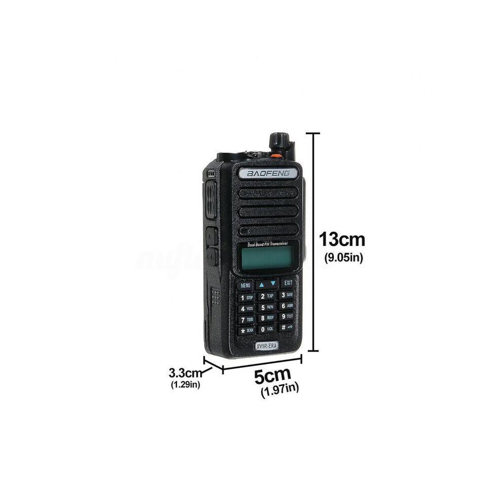 18W Baofeng UV-9R Plus Walkie Talkie VHF UHF Dual Band Handheld Two Way Radio