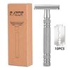 Platinum Double-Sided Safety Razor for Home Shaving