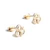 Mezmic Brave, 14K Gold, Cognac Diamond Earrings