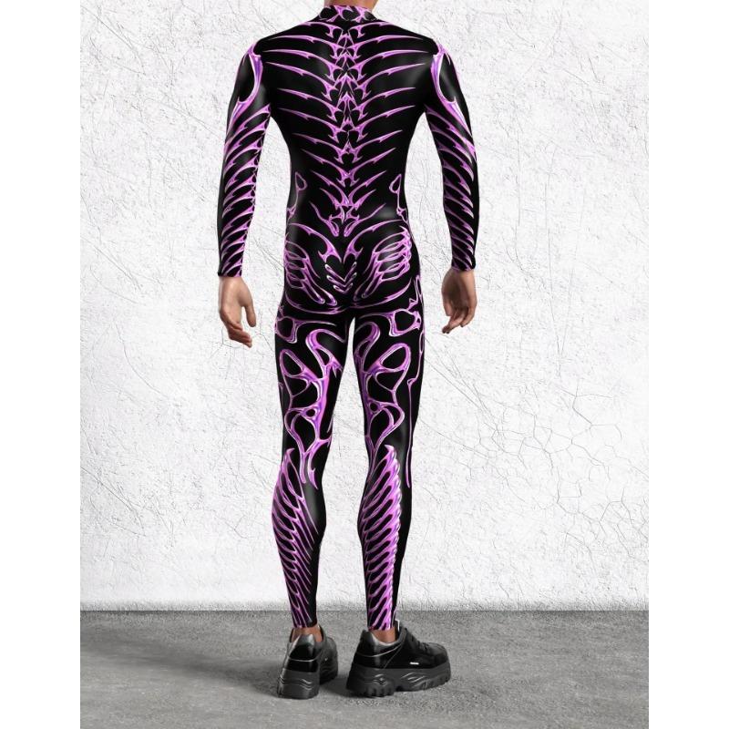 Costume de Scenă cu Imprimare Digitală 3D Adulți Evenimente de Halloween Petrecere Tematică Carnaval Costum Cosplay Joc de Rol Salopetă