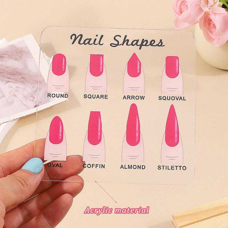 Acrylic Nail Art Signboard Nail Shape Display Rack Wearing Armor Display Board Artwork Rack Nail Display Stand Nail Salons Decor