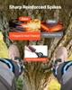 VEVOR Tree Climbing Spikes, Height-Adjustable Tree Climbing Gear with Straps & Padding Cushion, 159 Kg Load Capacity