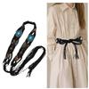 Cowgirl Waist Chain Casual Tie Belt Vintage Bohemian Waist Ceinture Cowgirl Lady Belt Elegant Woven Beads Western