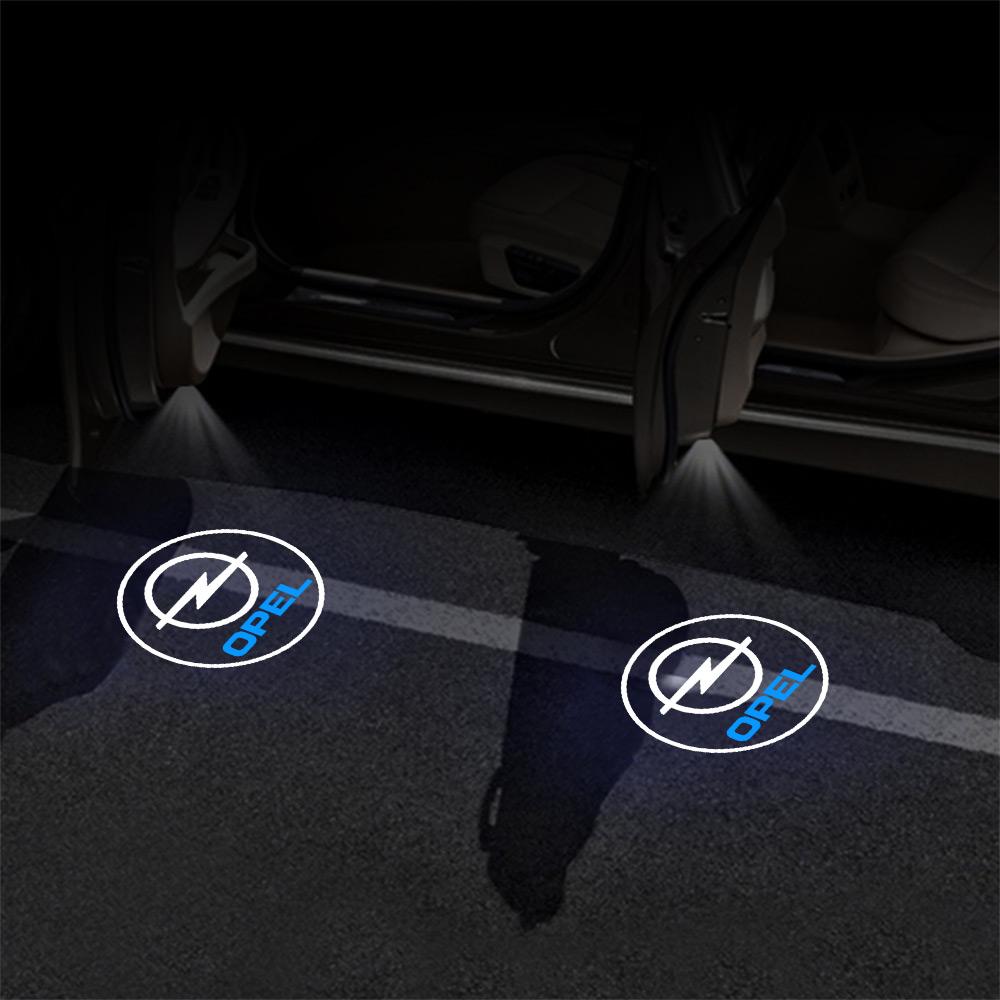 1/2/4Pcs Car Door Projector LED Lights HD Welcome Lamp For Opel OPC Astra Insignia G H J K F Corsa Mokka Vectra Adam Accessories
