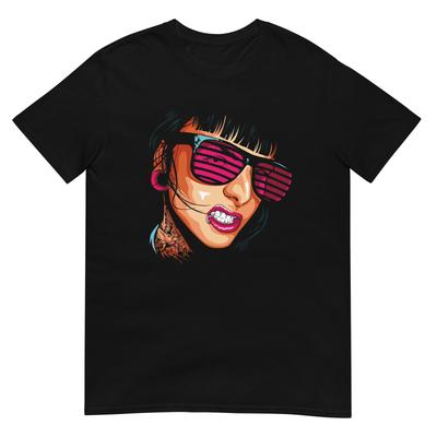 Rock Woman Unisex T-Shirt, Punk Biker Grunge Metal Emo Chica Retro