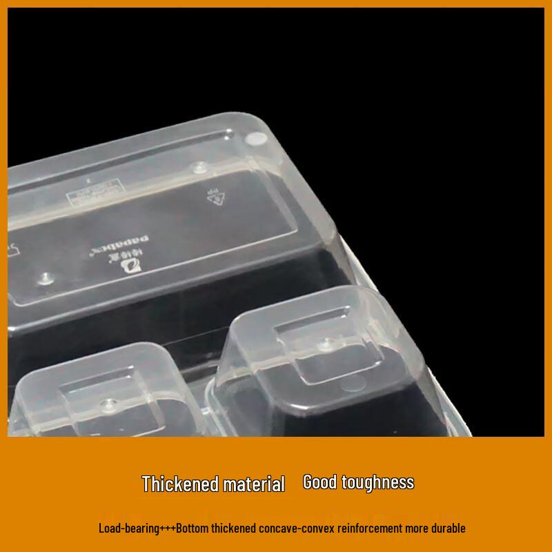 Disposable Rectangular 4-Compartment Meal Box