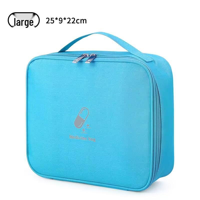 Compact Medicine Storage Bag – Household First Aid & Epidemic Prevention Kit with Large Capacity for Travel