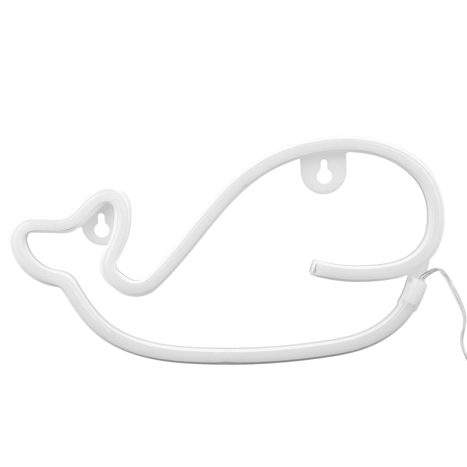 

Neon Light Whale Shape LED Neon Sign Lamp Home Bedroom Party Holiday Decoration Birthday GiftBlue Light