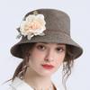 Women's European and American Floral Decorative Straw Hat, Spring and Autumn Personality Is Good with Adult Hat, Adult Women's Straw Hat