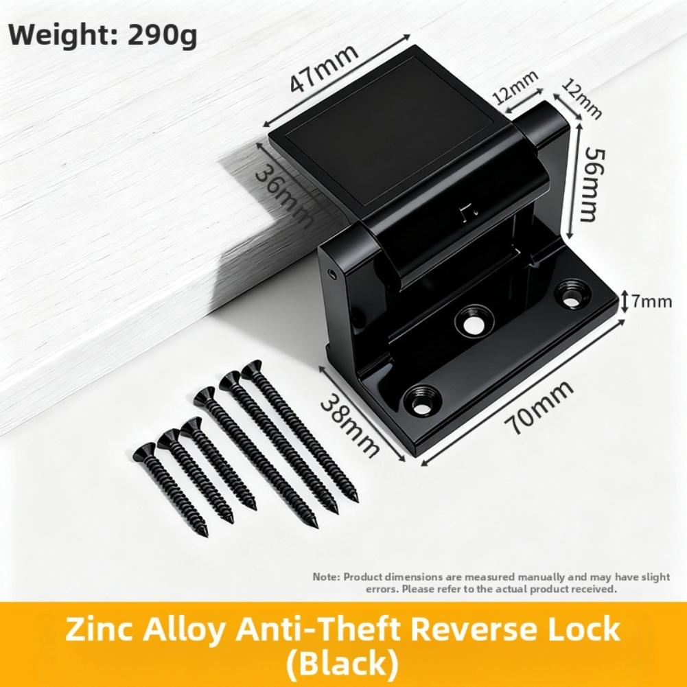 

Home Security Door Lock For Kids Safety Childproof Door Reinforcement Lock For Front Door Metal Child Safety Door Latch Lock чёрный