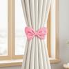 2Pcs Creative Bowknot Curtain Tiebacks Velvet Curtain Strap Elegant Curtain Holders  Window Decor