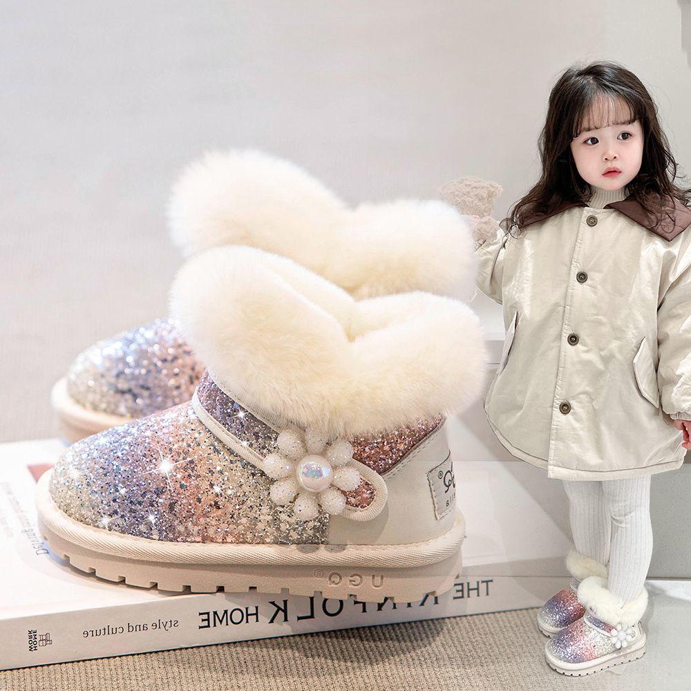 

Модне Бавовняне Взуття для Дітей, Потовщені Водонепроникні Снігоходи для Дівчат Осінь та Зима 37