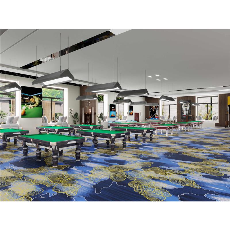 Billiard Hall Nylon Carpet: Waterproof, Fireproof, Full Coverage for Commercial Use
