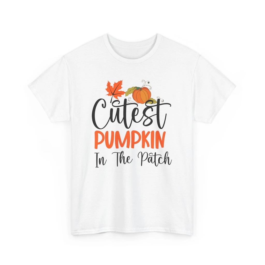 Fall Aesthetic T-shirt Tops Tees Unisex | Autumn Leaves Pumpkin tee | Cutest Pumpkin In The Patch