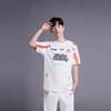 Li Ning Sports Lifestyle Series Letter Brand Logo Round Neck Short Sleeve T-Shirt 2024 Season WBG Team Unisex T-Shirt Off-White ATSU645-1