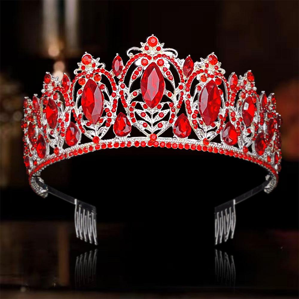 

DIEZI Luxury Elegant Rhinestone Crystal Tiara Crown For Women Wedding Party Bridal Bride Crown Hair Dress Accessories Jewelry