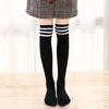 Kids' Three-Striped Mesh Mid-Calf Socks - Breathable Cotton for Spring & Summer