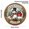2026 Christmas Acrylic Hanging Sign Wall Decoration Round Door Ornament