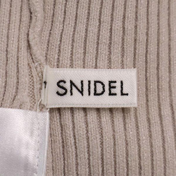 SNIDEL Long Sleeve Docking Rib Knit Sweater F Gurege Women Used