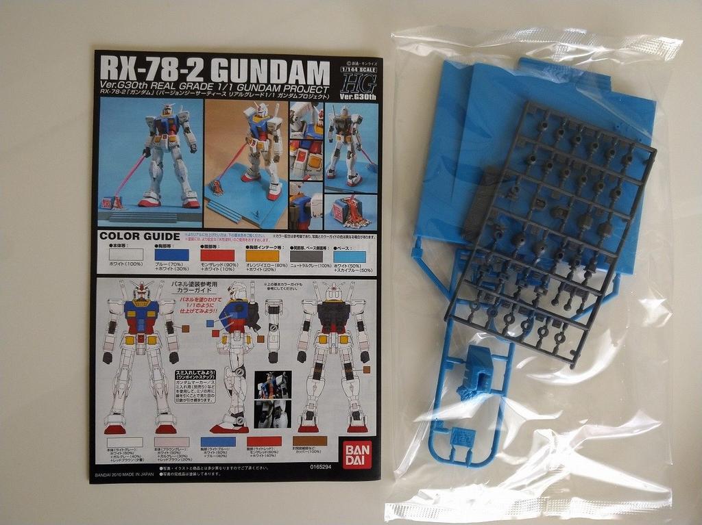BANDAI HG Gundam G30th REAL GRADE GUNDAM PROJECT Plastic Model Limited Exclusively at 1/144 RX-78-2 Ver. 1/1 Kit, Higashi-Shizuoka Ver. (Sold