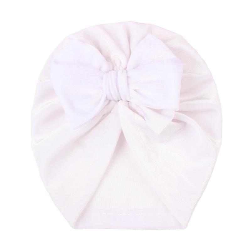 Newborn Baby Infant Girl Headwear Solid Color Design Girls Boys Caps Baby Hat Cute Turban Elastic Cap