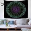Retro Style Wall for Dorm Circular Pattern Tapestry Indian Hanging Bohemian Tapestry Rectangular Bedroom Living