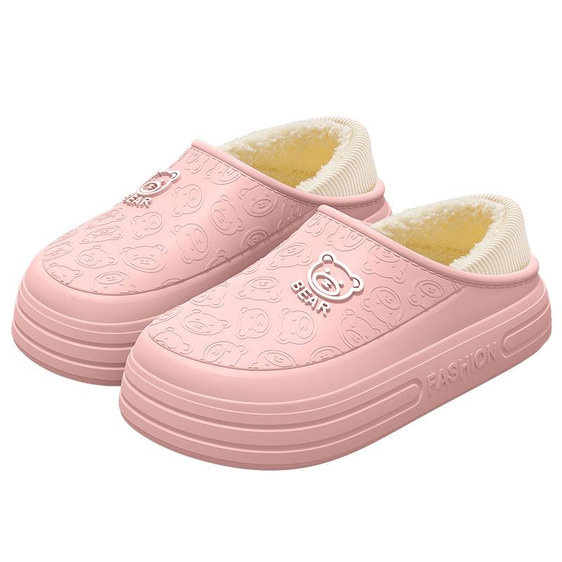 Cotton Shoes for Indoor Home Use Are Anti-slip, Thick-soled, Warm, Plush and Waterproof