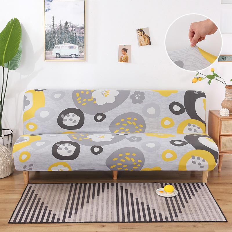 No Armrest Folding Sofa Bed Cover Simple Stretch Sofa Cover All-Inclusive Four Seasons Universal Universal Sofa Towel