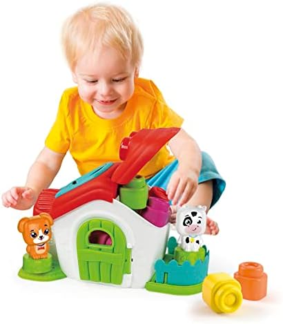 Clementoni Soft Clemmy Sensory Farm - Soft Building Blocks & Animal Figures for Babies & Toddlers 6+ Months - Sensory Learning Toy 17767