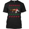 Christmas Tshirt Platypus Christmas Santa Hat Funny Xmas Animal Lovers Gift T-Shirt for Men Women, Black, Large