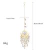 Customizable Sun Catcher Wind Chimes Art Deco Devil's Eye Crystal Decor Memorial Christmas Glass Memorial Windchimes