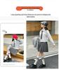Girls' Autumn Preppy JK Shirt, Pleated Skirt, and Cardigan Set
