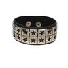 PU Leather Bracelet Punk Goth Studded Spike Rivet Buckle Wristband Cuff Bangle Black Gothic Steampunk for Men Women Unisex 80s