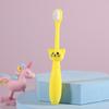 Cepillo de dientes de cerdas súper suaves con dibujos de gatos para niños, herramientas para el cuidado de la salud, cepillo de dientes blanqueador para bebés, accesorios de entrenamiento para niños