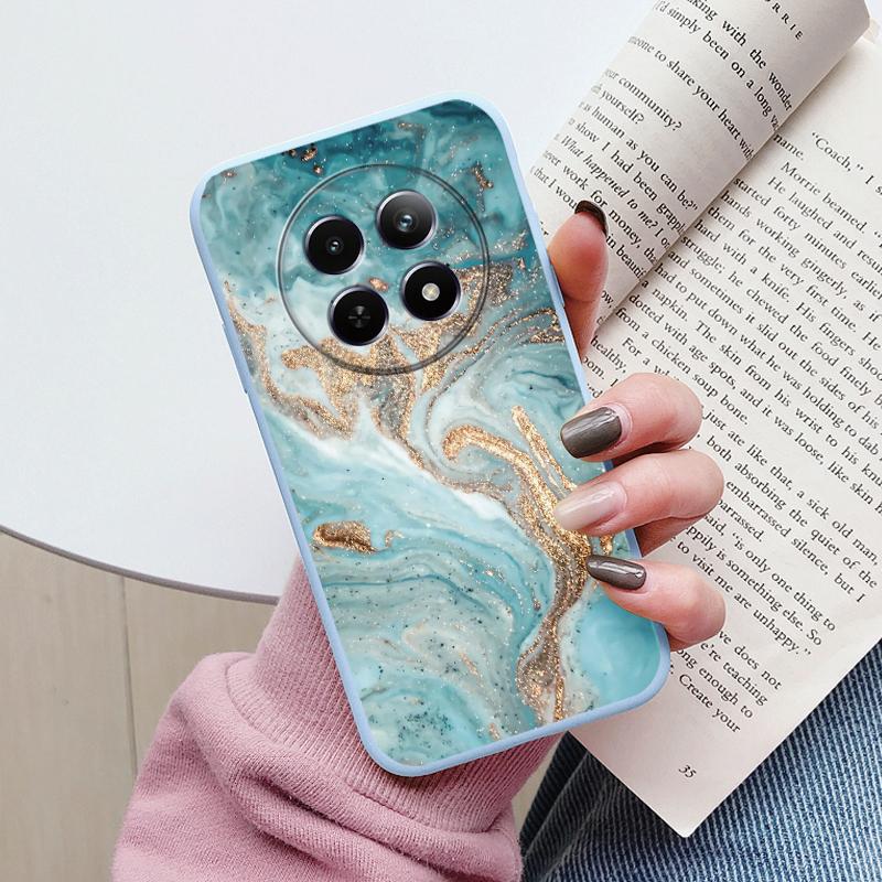 Luxury Case For Redmi 14C 4G 14R 5G A4 Note 14 Pro 5G Poco C75 Fundas Marble Art Pattern Soft TPU Protection Cover Shockproof