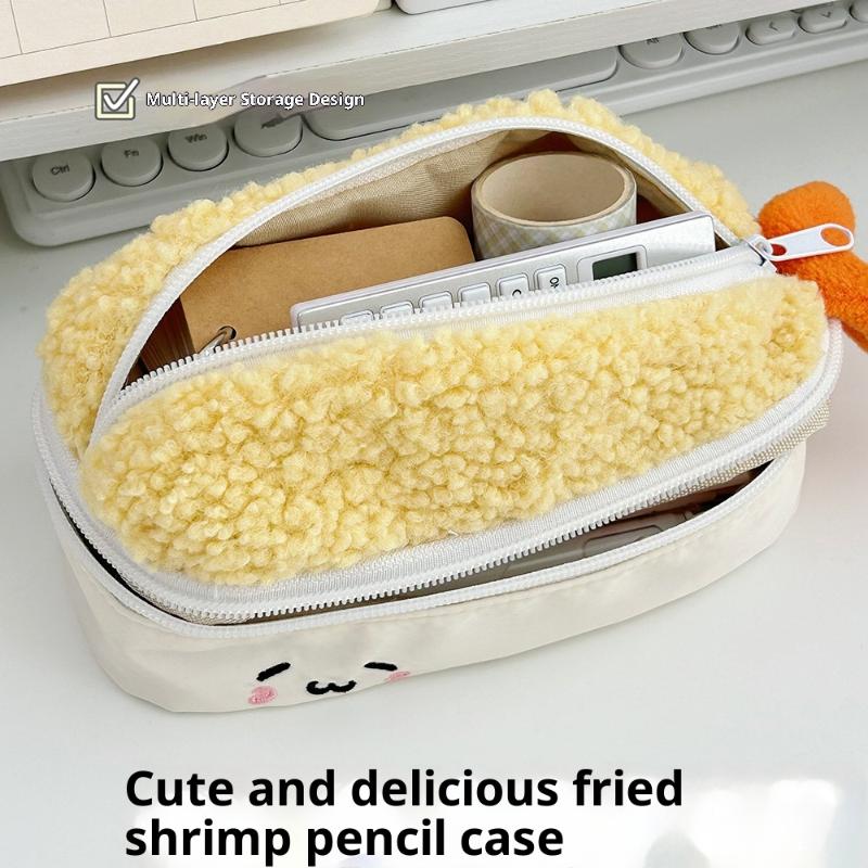 Cute Pencil Case Pens Pouch Large Capacity Simple Aesthetic Bag Organizer Office School Supplies For Student Stationary