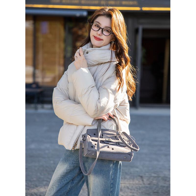 MOKANA Women's Fashion Versatile Long Sleeve Down Jacket MKNJD2789