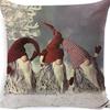 Nordic Christmas Snowman Pillowcase Linen Sofa Cushion Pillowcase New Style Christmas Pillowcase