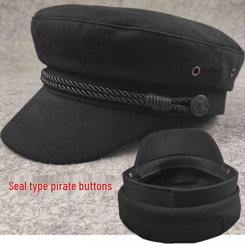 

Кепка-плоскодонка Seal: Ретро Повседневная Унисекс Шляпа для Маленьких и Больших Размеров Головы - Однотонная в Стиле Капитана. Adjustable 54cm (Extra Small Head)