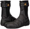 Soukaido Twin Hooves TH-302F Men's Safety Tabi Boots with Toe Cap and Crotch, Synthetic Leather Zipper, Black, Size 29cm