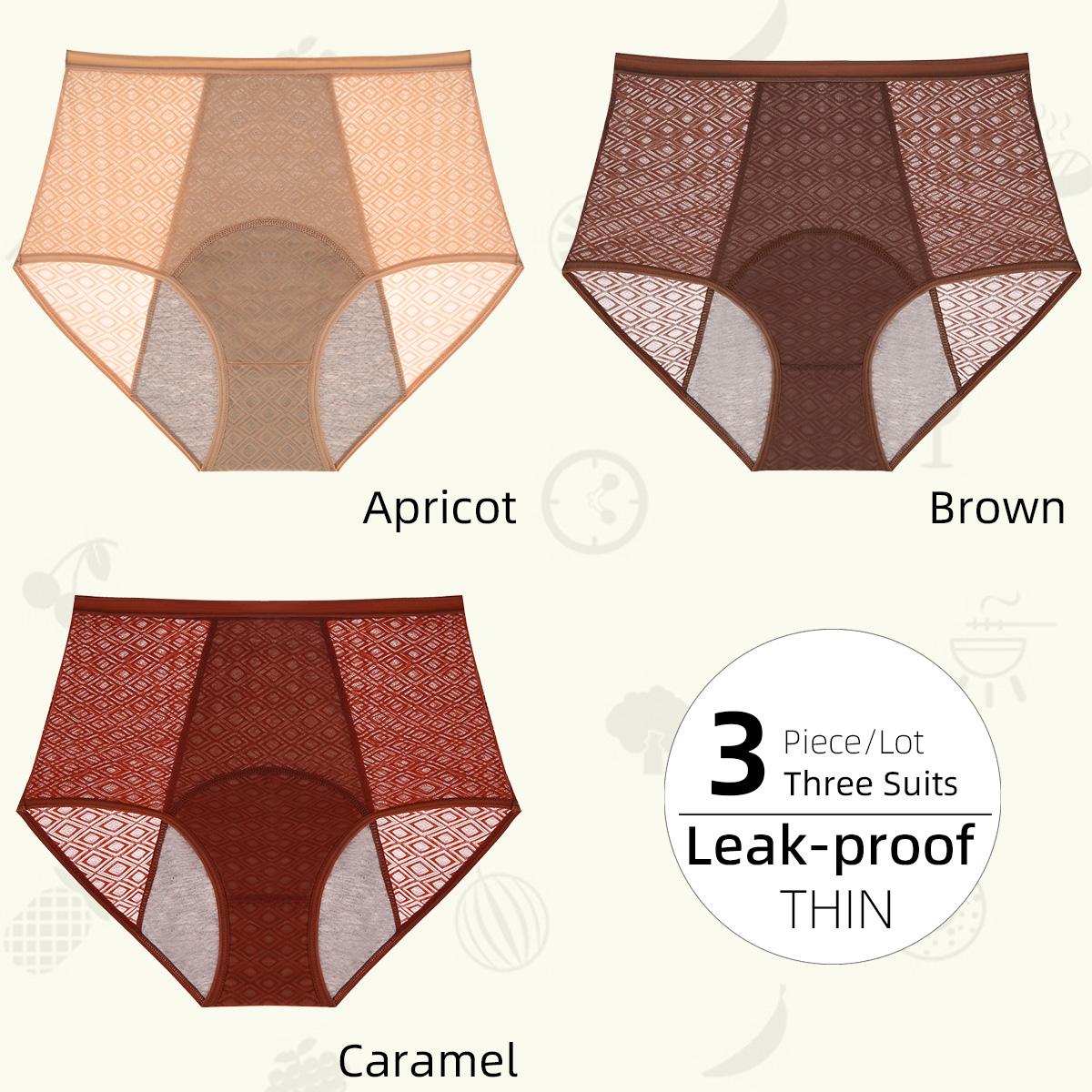 

Тонкие физиологические женские трусики с высокой талией, герметичные и дышащие, менструальное нижнее белье #KL9084 XL