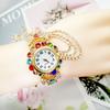 New Fashion Luxury Woman Watches Rhinestone Casual Quartz Watch Ladies Stainless Steel Bracelet Watches For Gifts Reloj Mujer