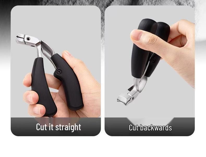 Curved Large Opening Nail Clipper with Anti-Splash & Storage