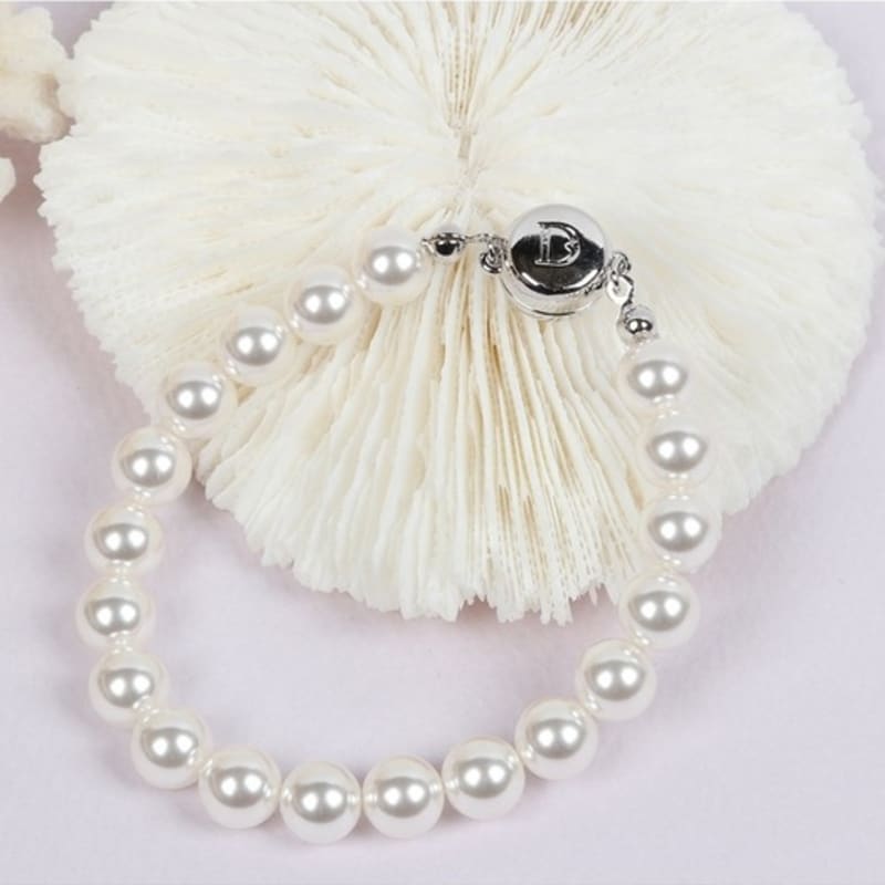 Dana Burton [Magnet One-Touch] Joy Pearl Bracelet_8mm Pearl